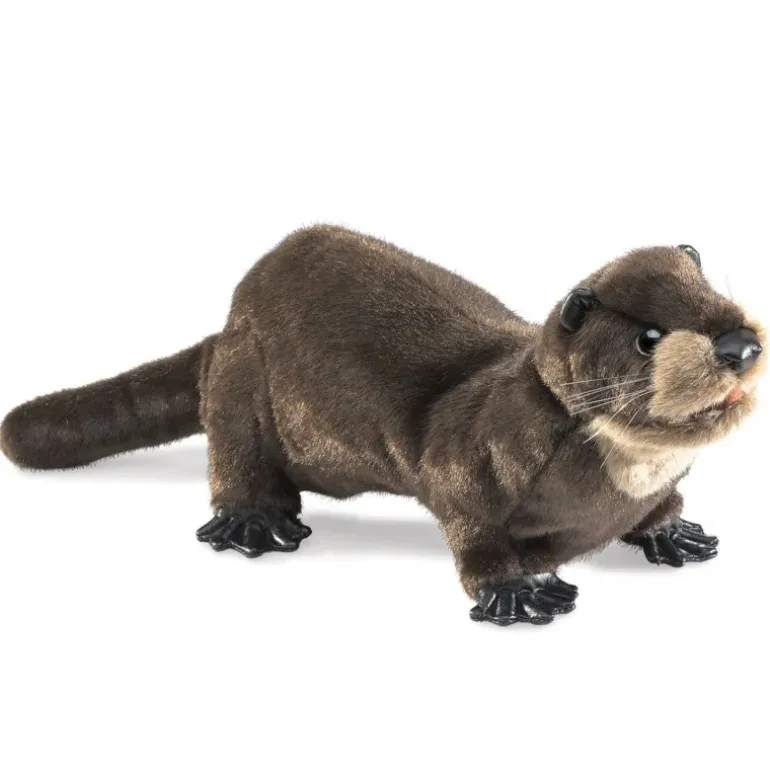 Peluche marionnette Loutre