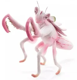 Peluche marionnette mante religieuse orchidée