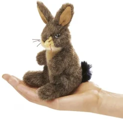 Peluche marionnette mini lièvre