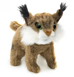 Peluche marionnette mini lynx