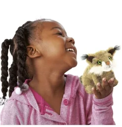 Peluche marionnette mini lynx