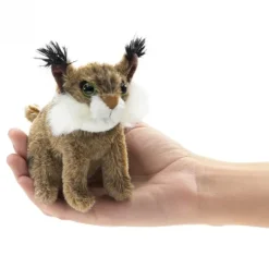 Peluche marionnette mini lynx