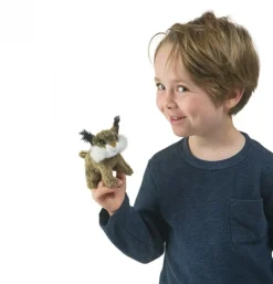Peluche marionnette mini lynx