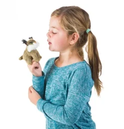 Peluche marionnette mini lynx