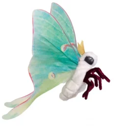 Peluche marionnette mini papillon lune