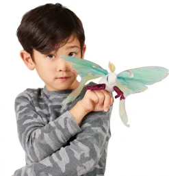 Peluche marionnette mini papillon lune