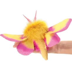 Peluche marionnette Mini papillon de nuit Anisote de l'érable