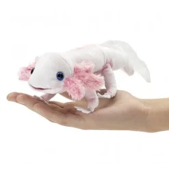 Peluche marionnette Mini Axolotl