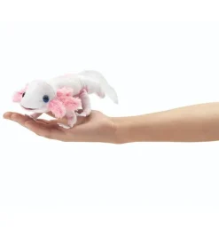 Peluche marionnette Mini Axolotl