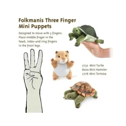 Peluche marionnette Mini hamster