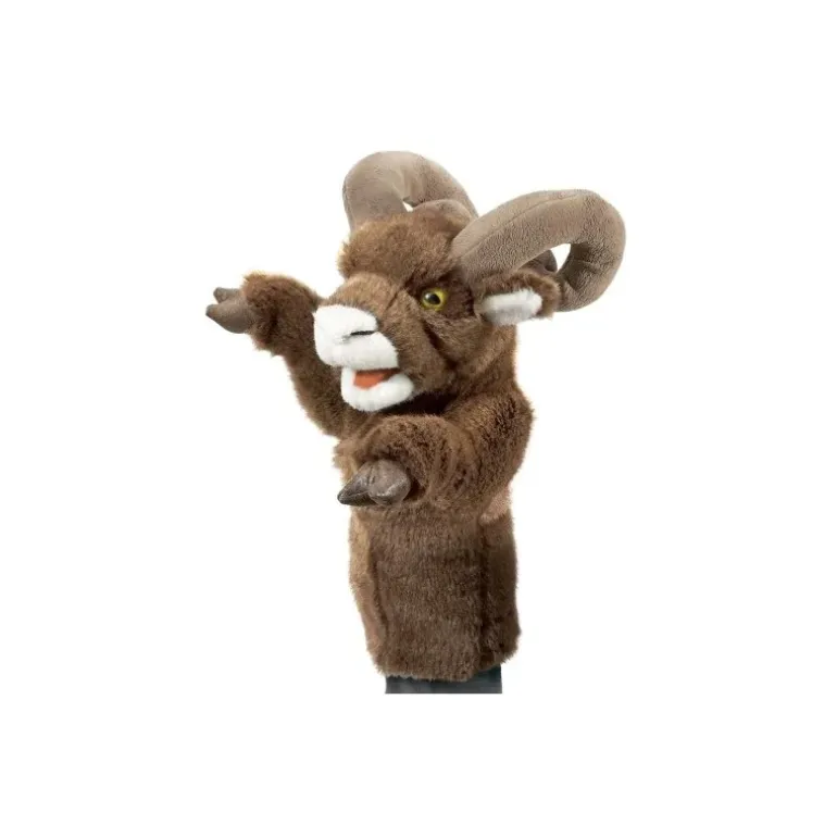 Peluche marionnette Mouflon d'Amérique