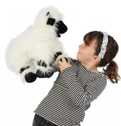 Peluche marionnette mouton Nez Noir du Valais