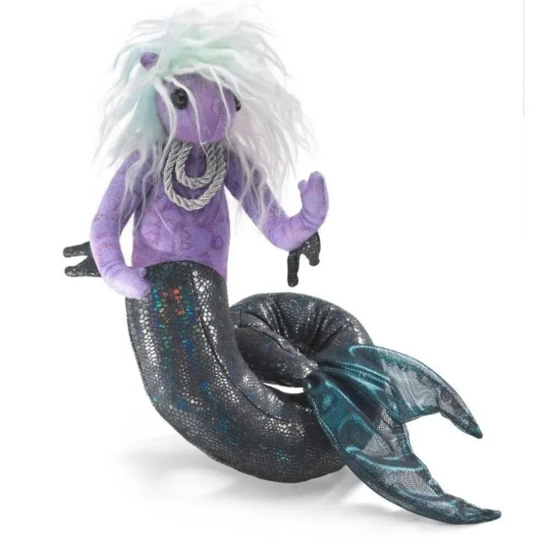 Peluche marionnette Nymphe de la mer