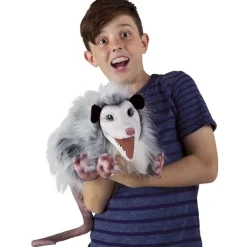 Peluche marionnette Opossum