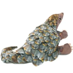 Peluche marionnette pangolin