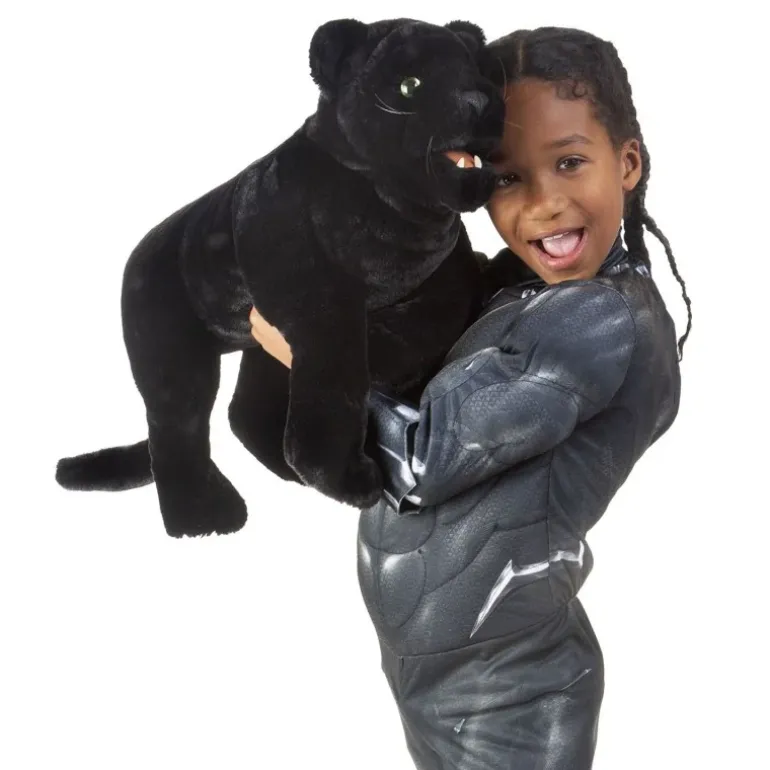 Peluche marionnette Panthère noire