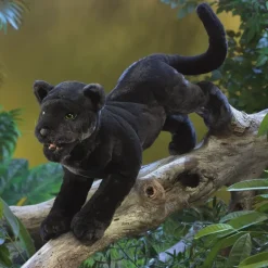 Peluche marionnette Panthère noire