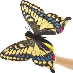 Peluche marionnette Papillon Machaon