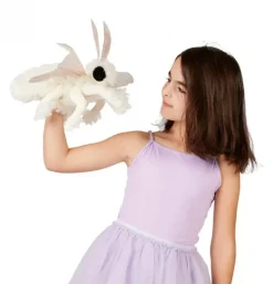 Peluche marionnette papillon caniche du Venezuela