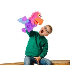 Peluche marionnette Petit monstre Schnäck