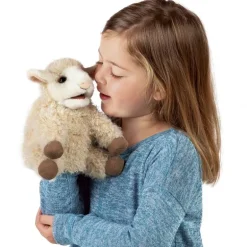 Peluche marionnette Petit agneau