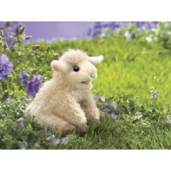 Peluche marionnette Petit agneau