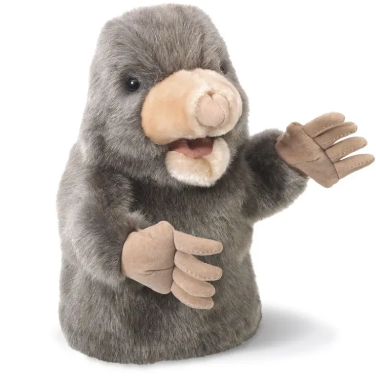 Peluche marionnette Petite Taupe