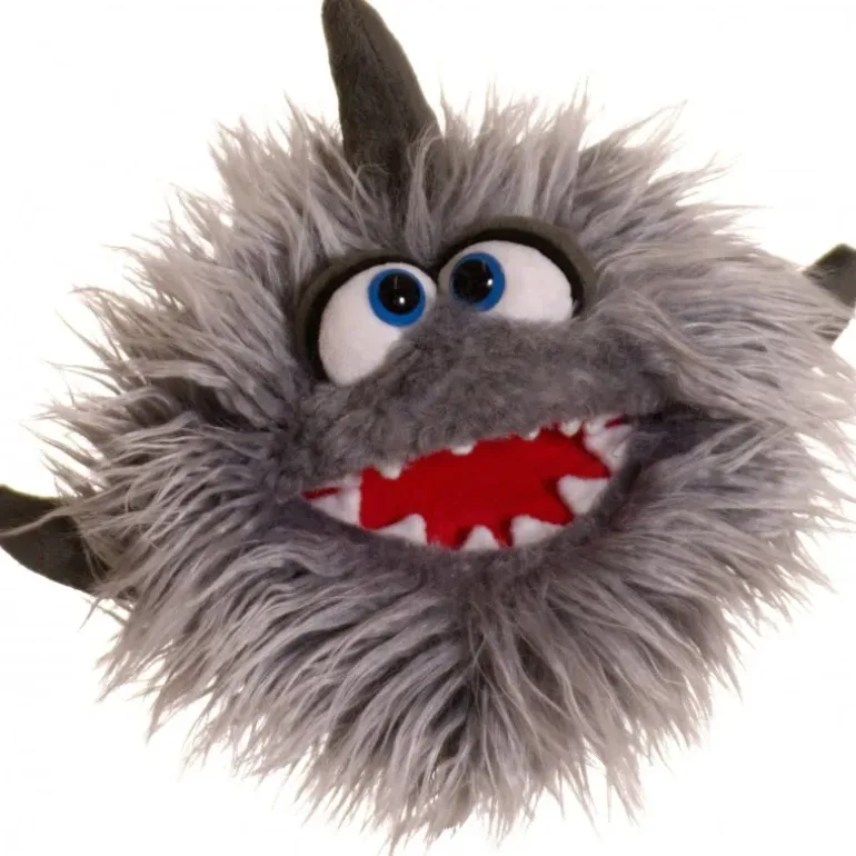 Peluche marionnette petit monstre requin Hainer