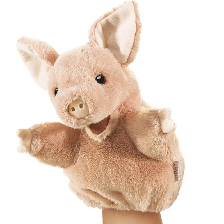 Peluche marionnette Petit Cochon