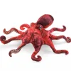 Peluche marionnette Pieuvre rouge
