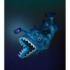 Peluche marionnette Poisson lanterne
