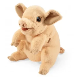 Peluche marionnette porcelet