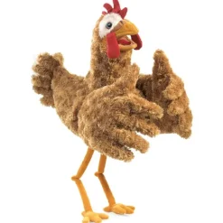 Peluche marionnette Poulet