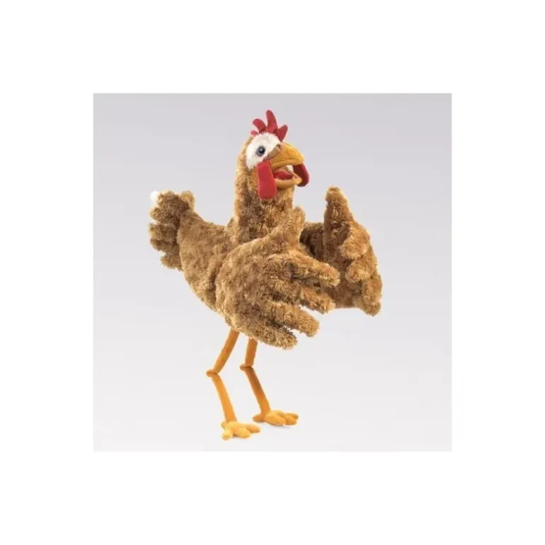 Peluche marionnette Poulet