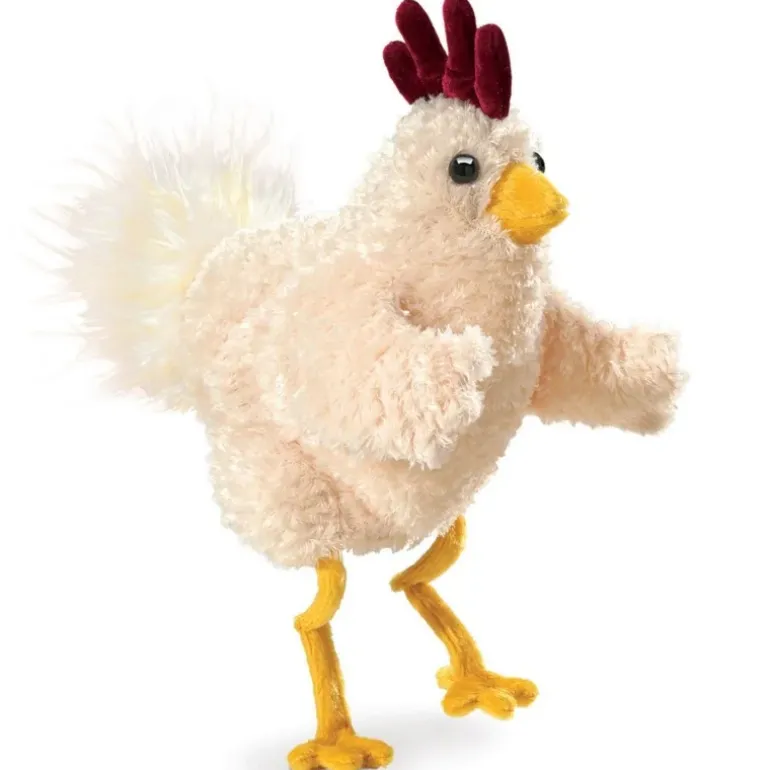Peluche marionnette Poulet funky