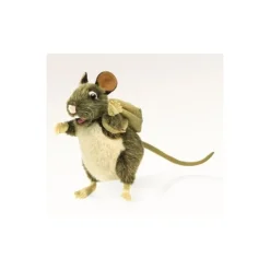 Peluche marionnette Rat avec sac à dos