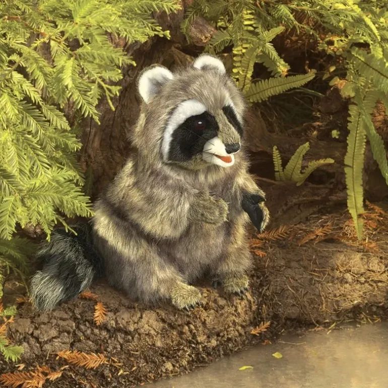 Peluche marionnette Raton laveur