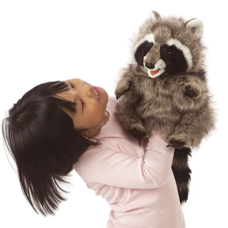 Peluche marionnette Raton laveur
