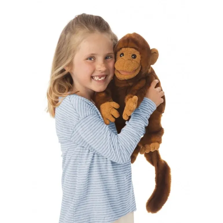 Peluche marionnette Singe