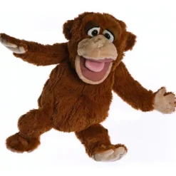 Peluche marionnette singe