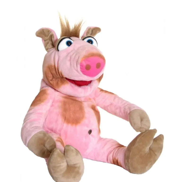 Peluche marionnette Stulle le cochon
