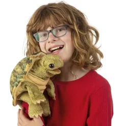 Peluche marionnette Tortue debout