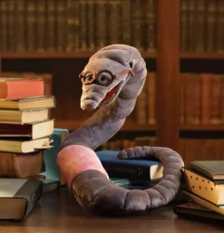 Peluche marionnette ver de bibliothèque