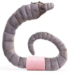 Peluche marionnette ver de bibliothèque
