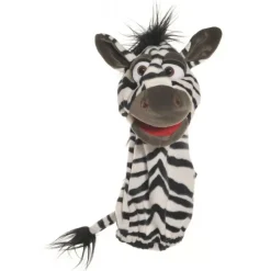 Peluche marionnette zèbre