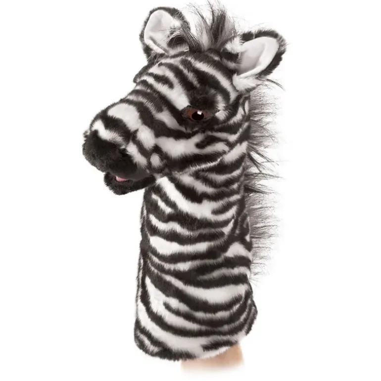 Peluche marionnette Zèbre