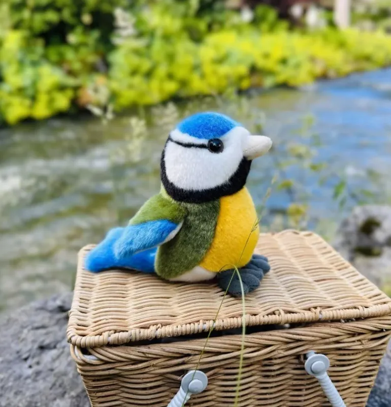 Peluche mésange bleue - 12 cm