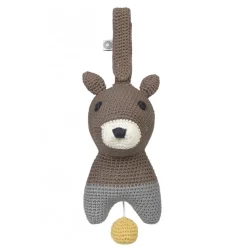 Peluche musicale Hella écureuil marron