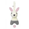 Peluche musicale Hella lapin blanc - 18 cm