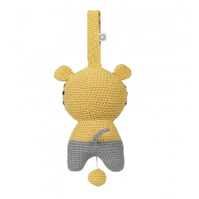 Peluche musicale Hella tigre jaune